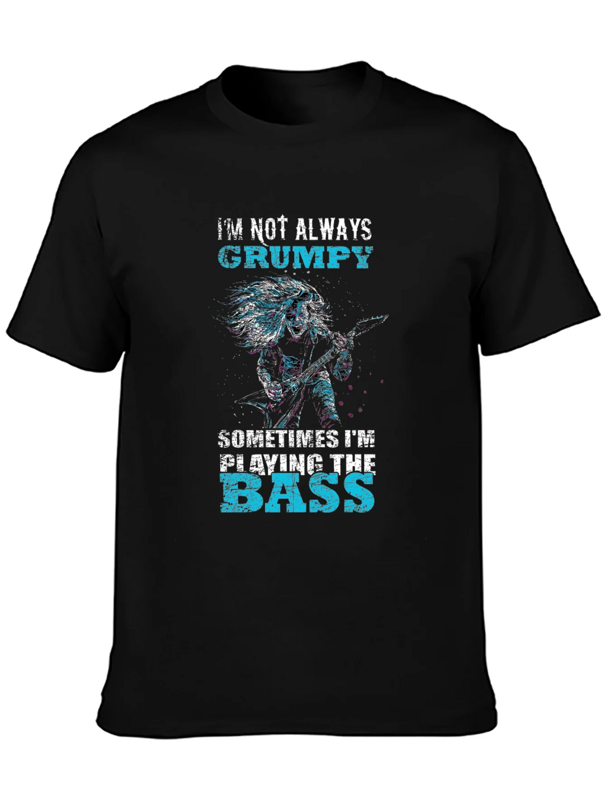 Grumpy Bass Player Graphic T-Shirt product image 3