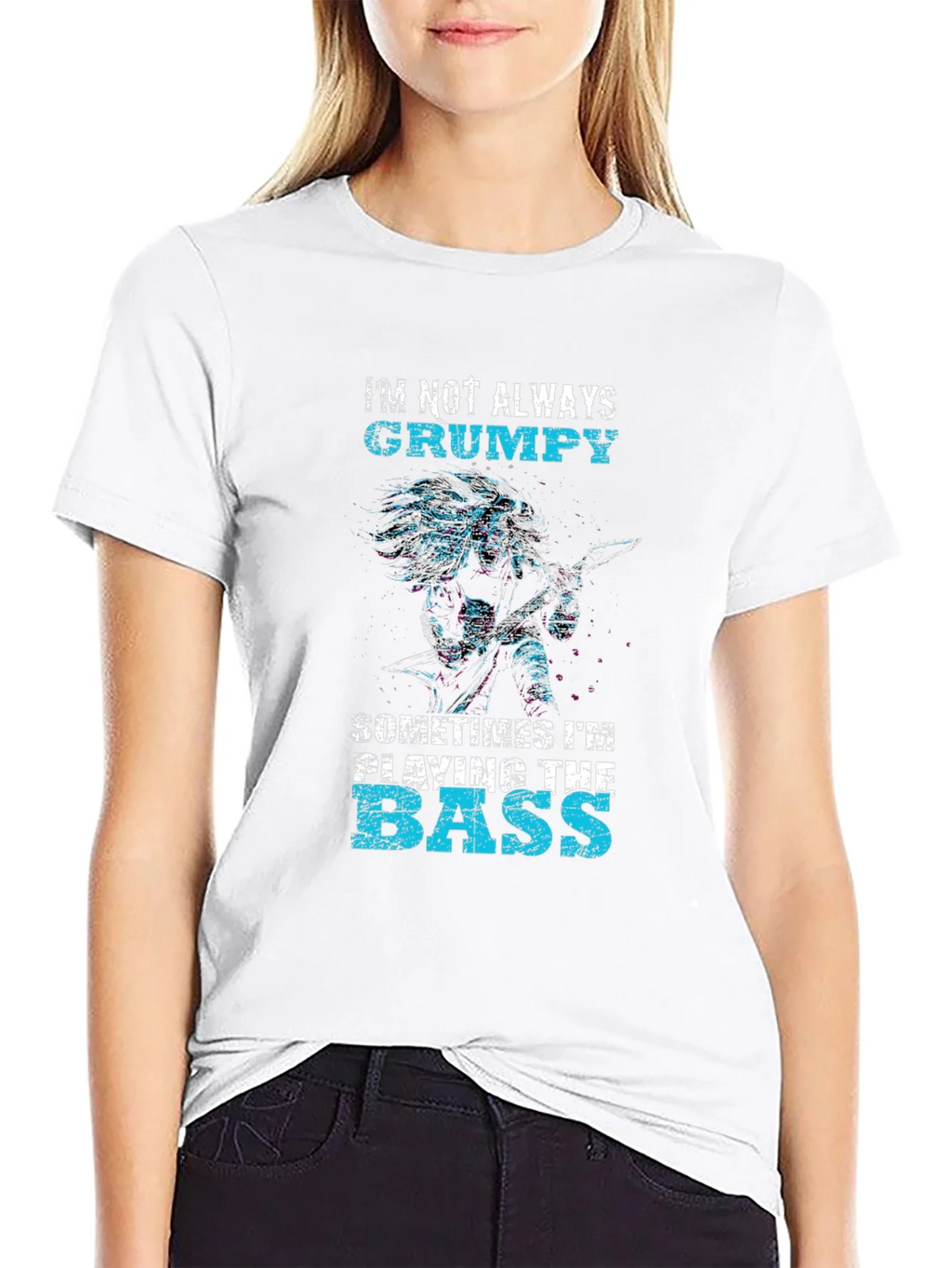 Grumpy Bass Player Graphic T-Shirt product image 8