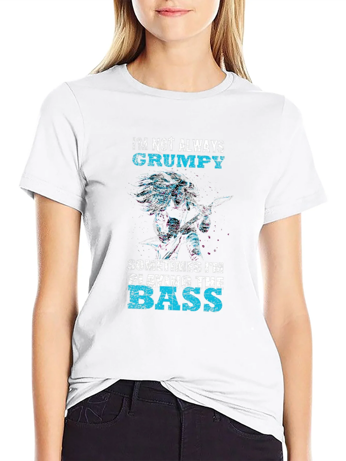 Grumpy Bass Player Graphic T-Shirt product image 8
