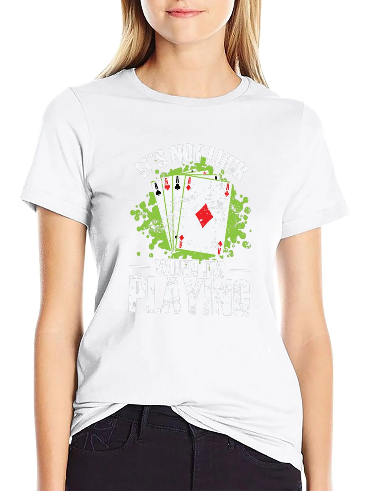 Poker Player Its Not Luck Graphic T-Shirt product image 8
