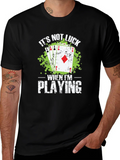 Poker Player Its Not Luck Graphic T-Shirt product image 1