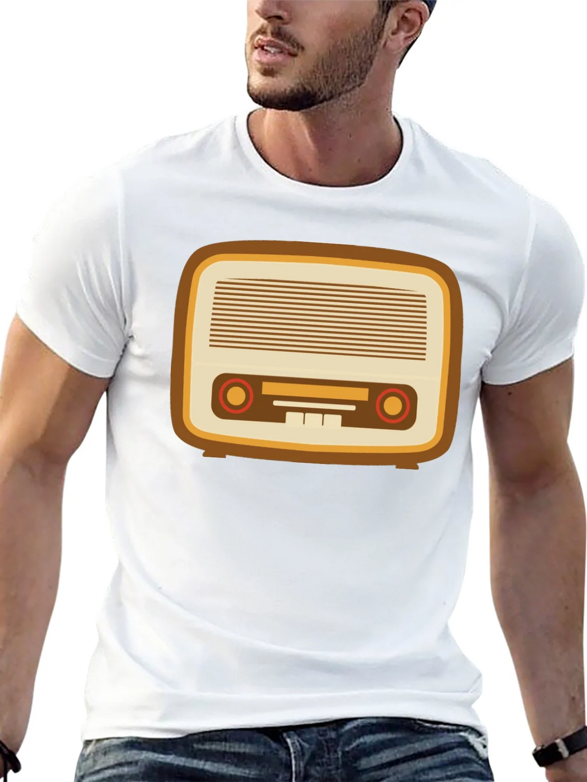 Vintage Radio Graphic Tee - Retro Style product image 12