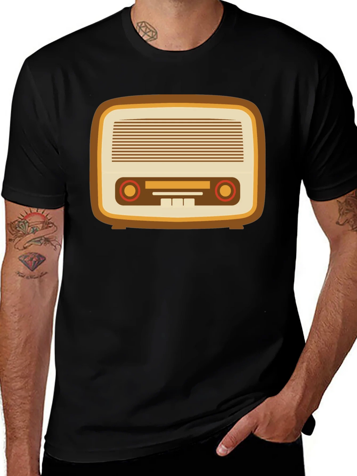 Vintage Radio Graphic Tee - Retro Style product image 1
