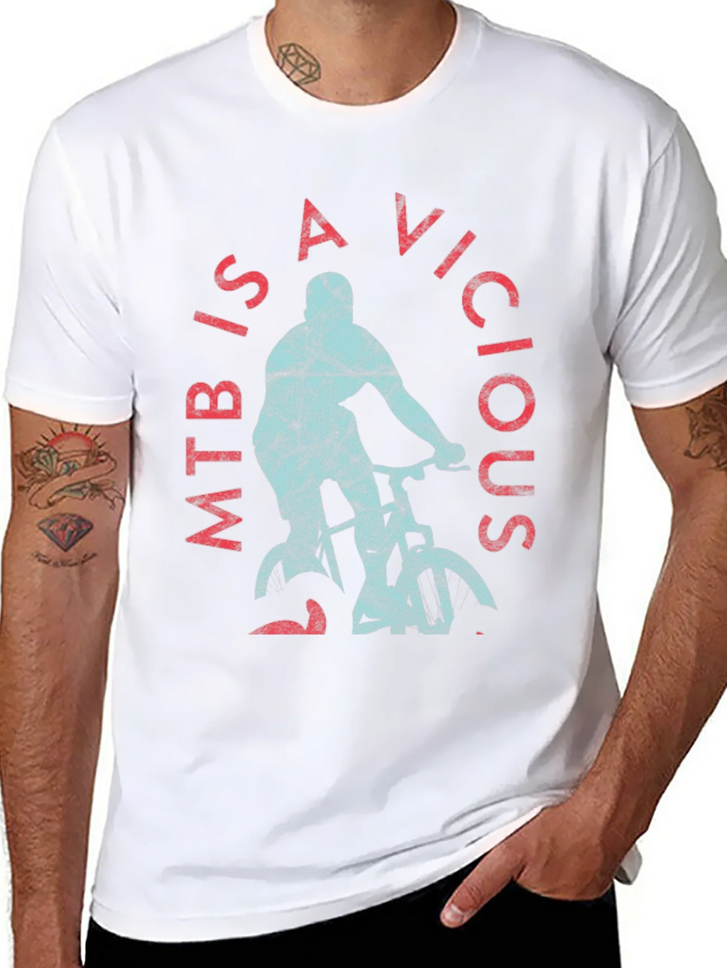 MTB Is a Vicious Sport Graphic T-Shirt product image 7