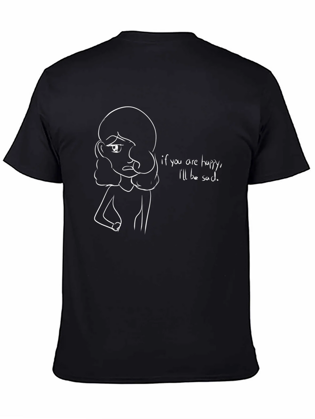 Sad Girl T-Shirt - Unique Graphic Tee product image 4