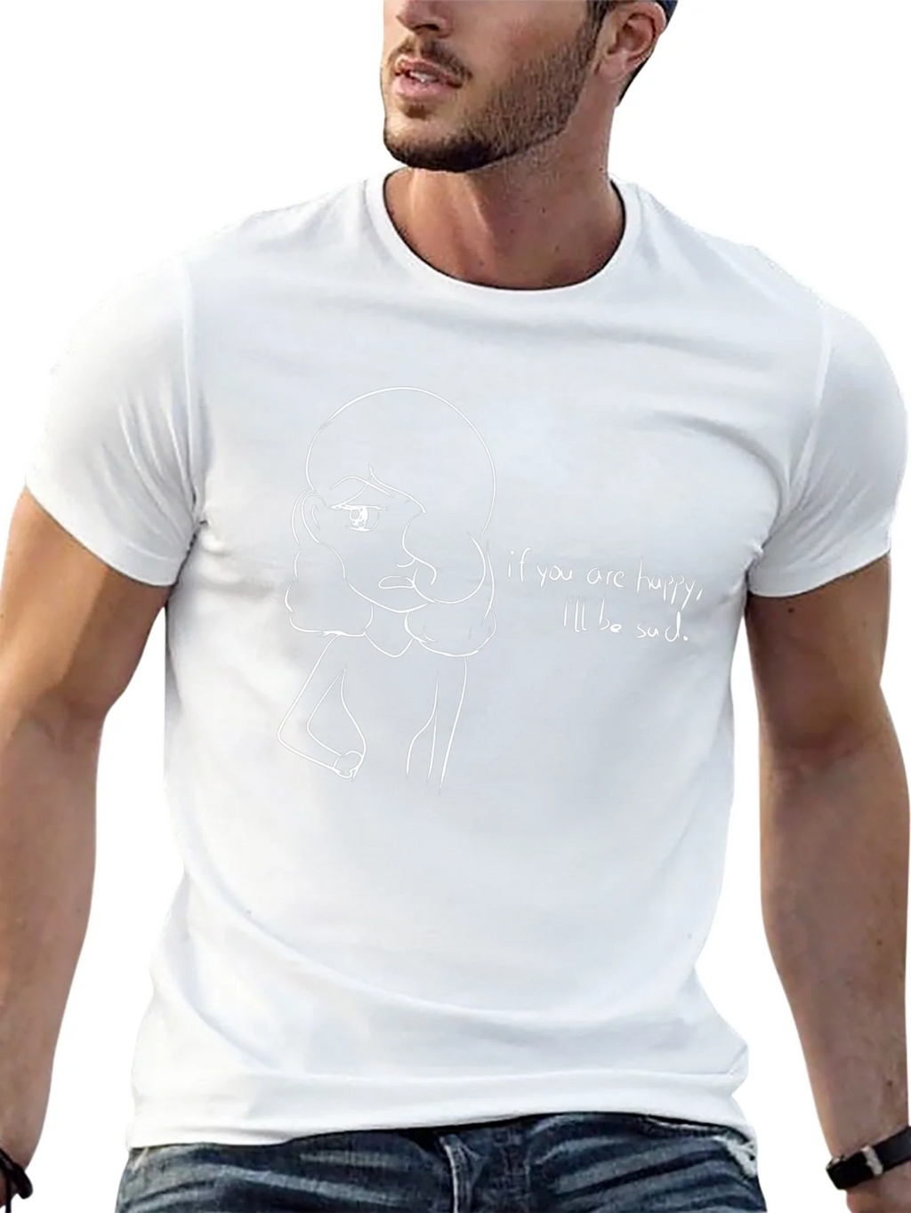 Sad Girl T-Shirt - Unique Graphic Tee product image 9