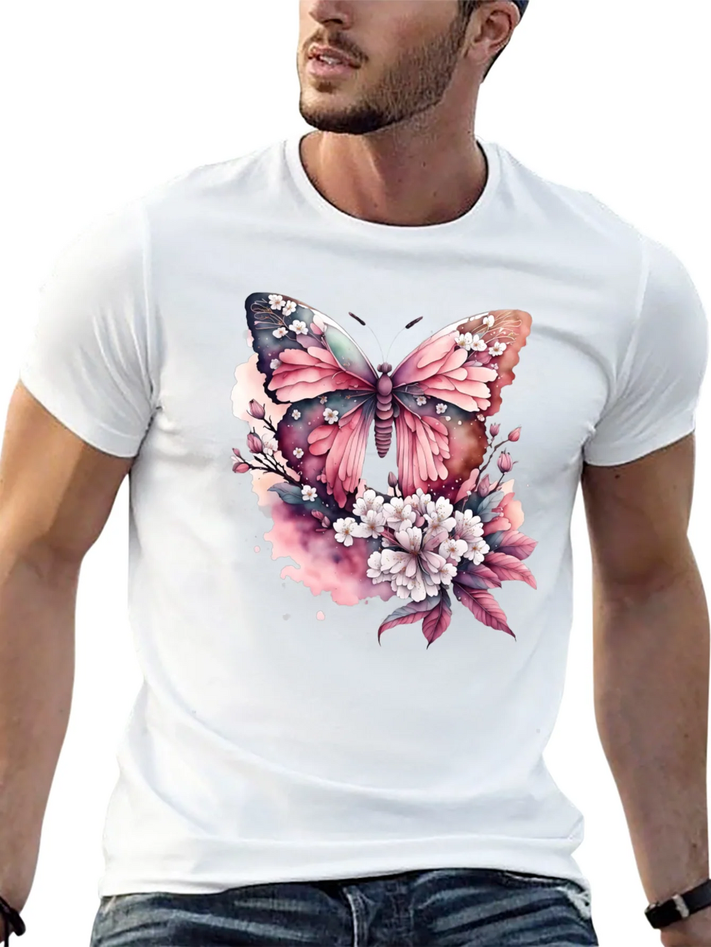 Butterfly Floral Print T-Shirt product image 12