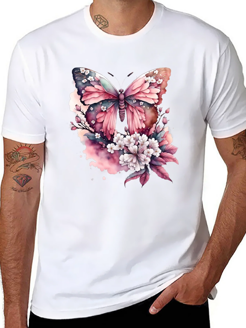 Butterfly Floral Print T-Shirt product image 7