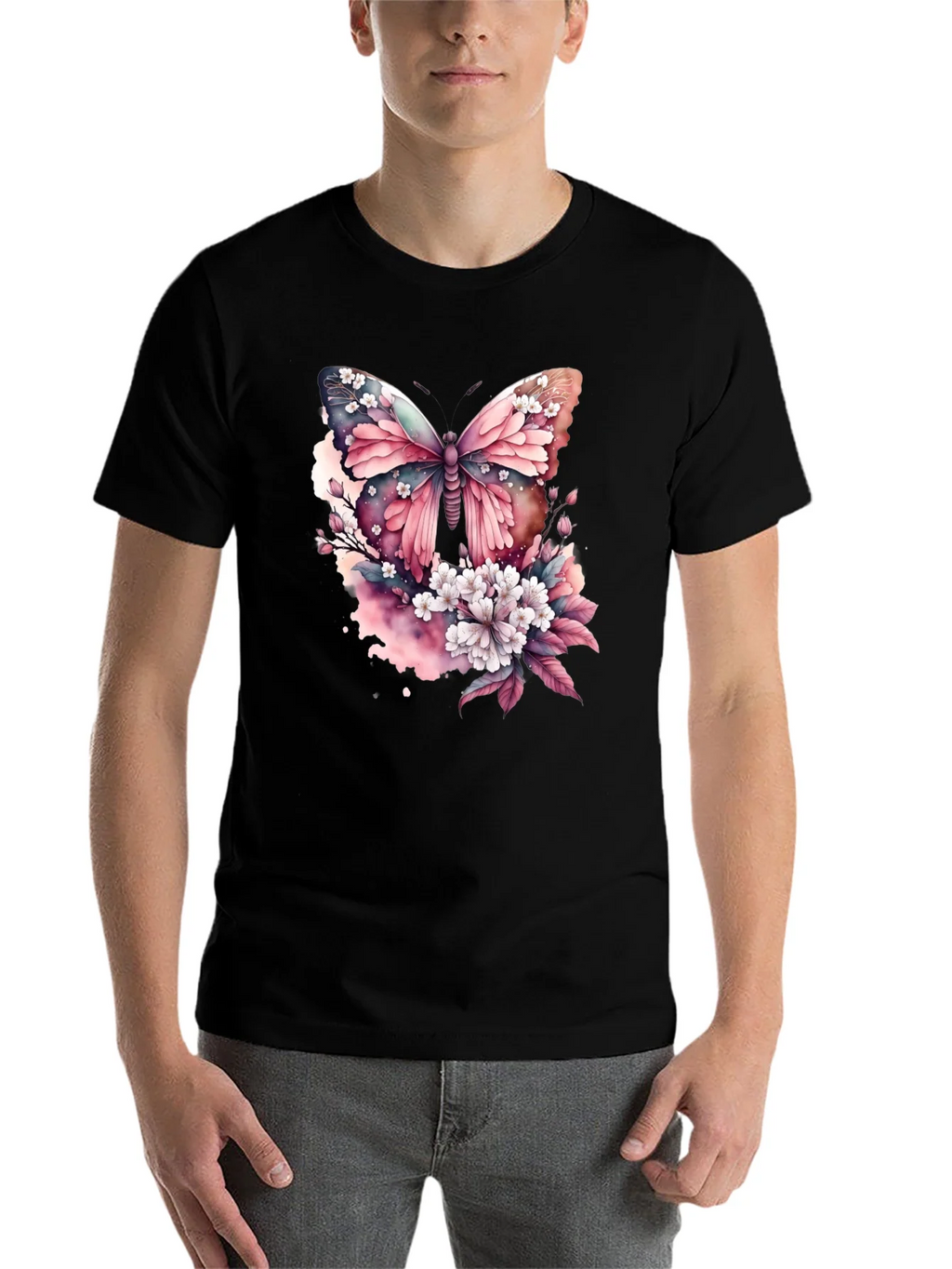 Butterfly Floral Print T-Shirt product image 4