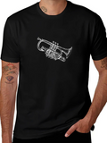 Trumpet Graphic Black T-Shirt product image 1