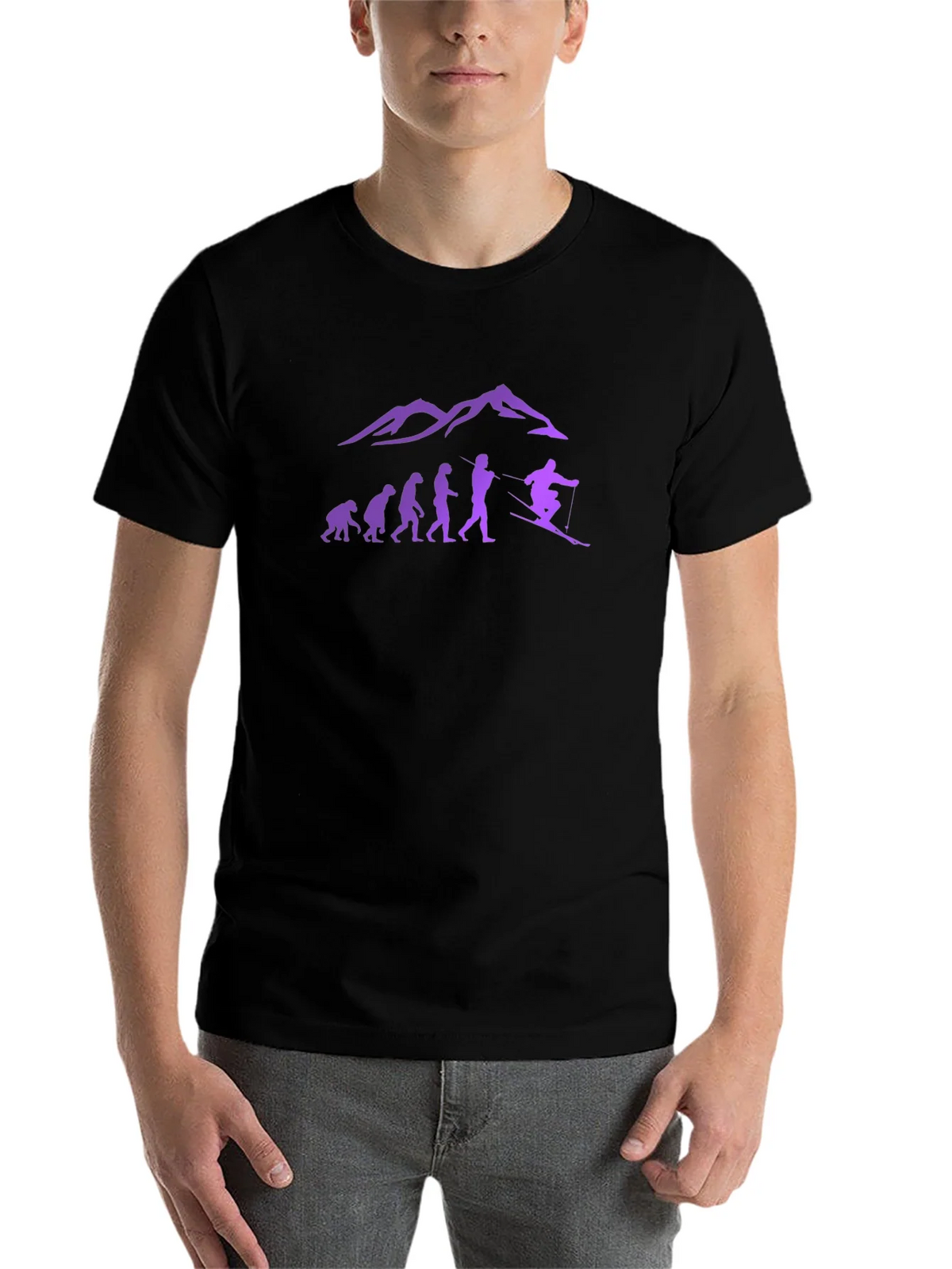 Ski Evolution T-Shirt - Mountain Design product image 4