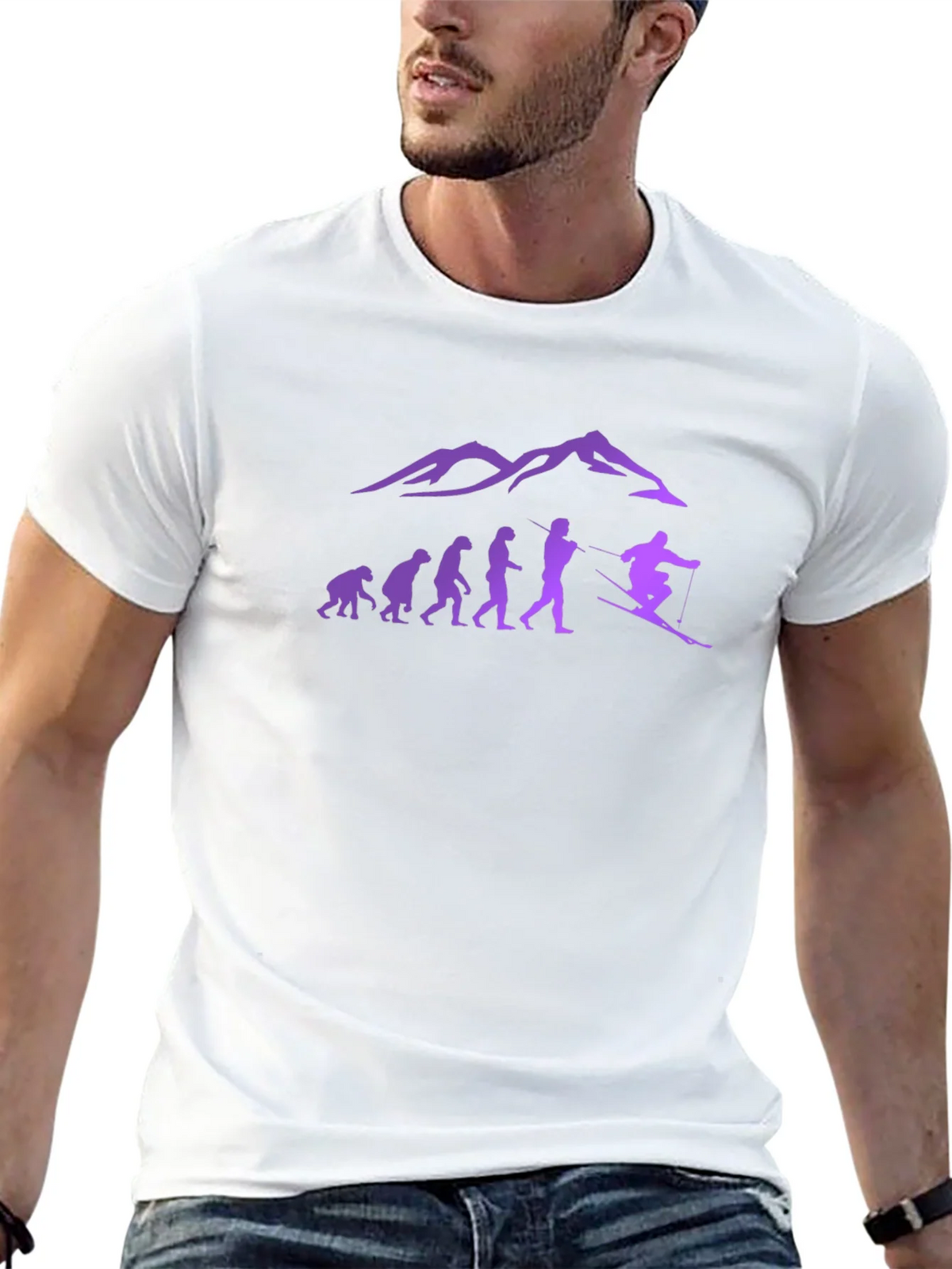 Ski Evolution T-Shirt - Mountain Design product image 12