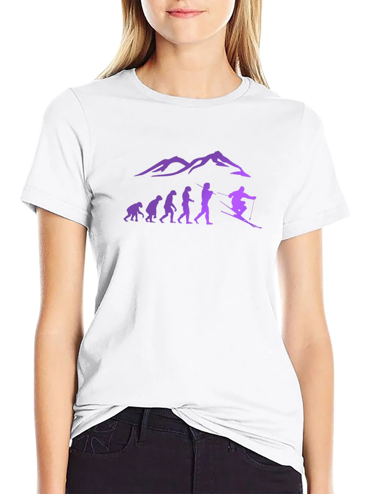Ski Evolution T-Shirt - Mountain Design product image 8
