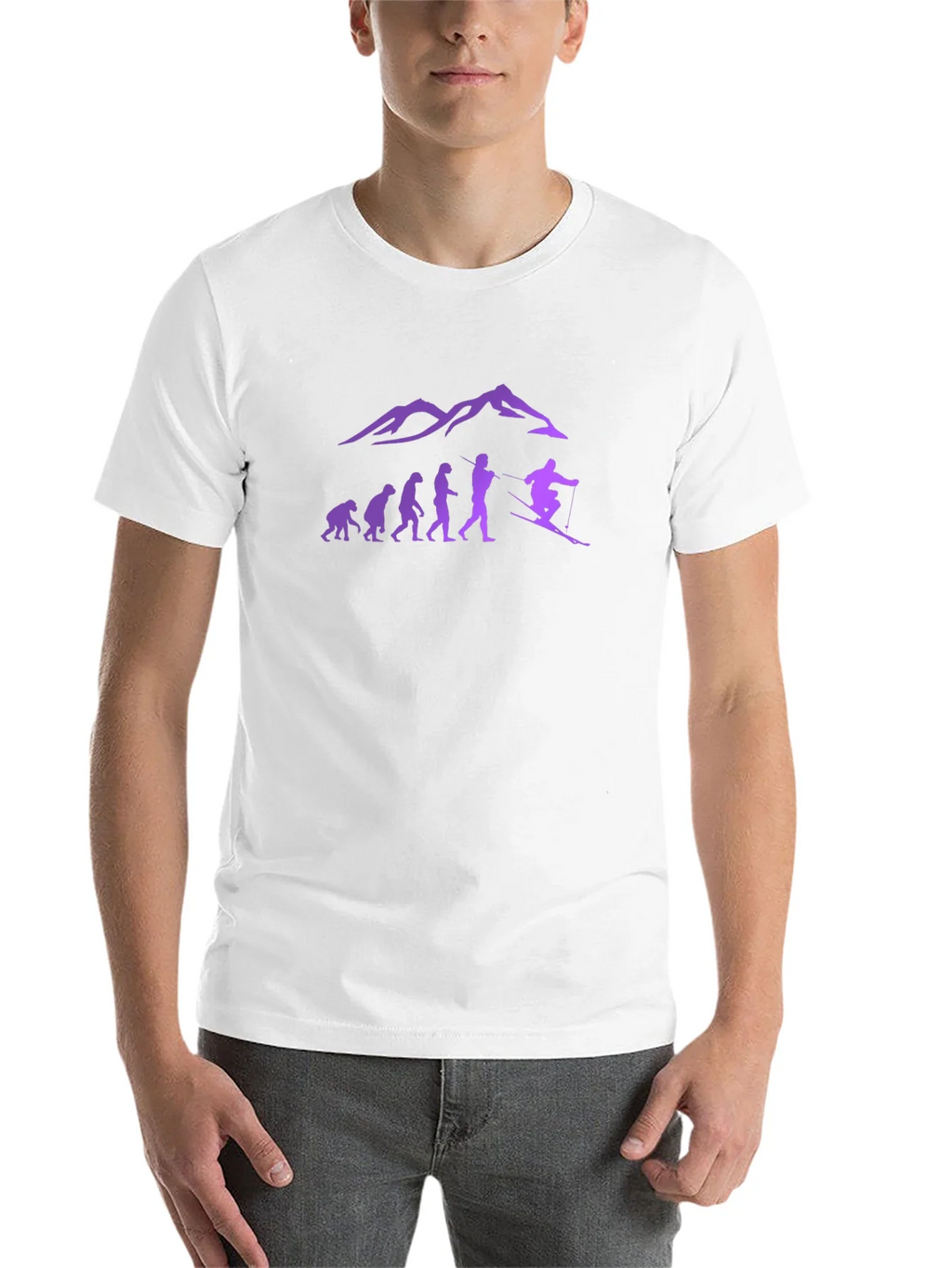 Ski Evolution T-Shirt - Mountain Design product image 10