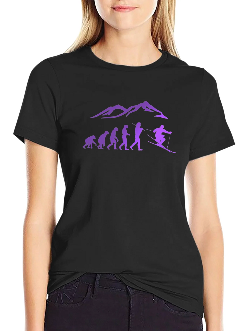 Ski Evolution T-Shirt - Mountain Design product image 2