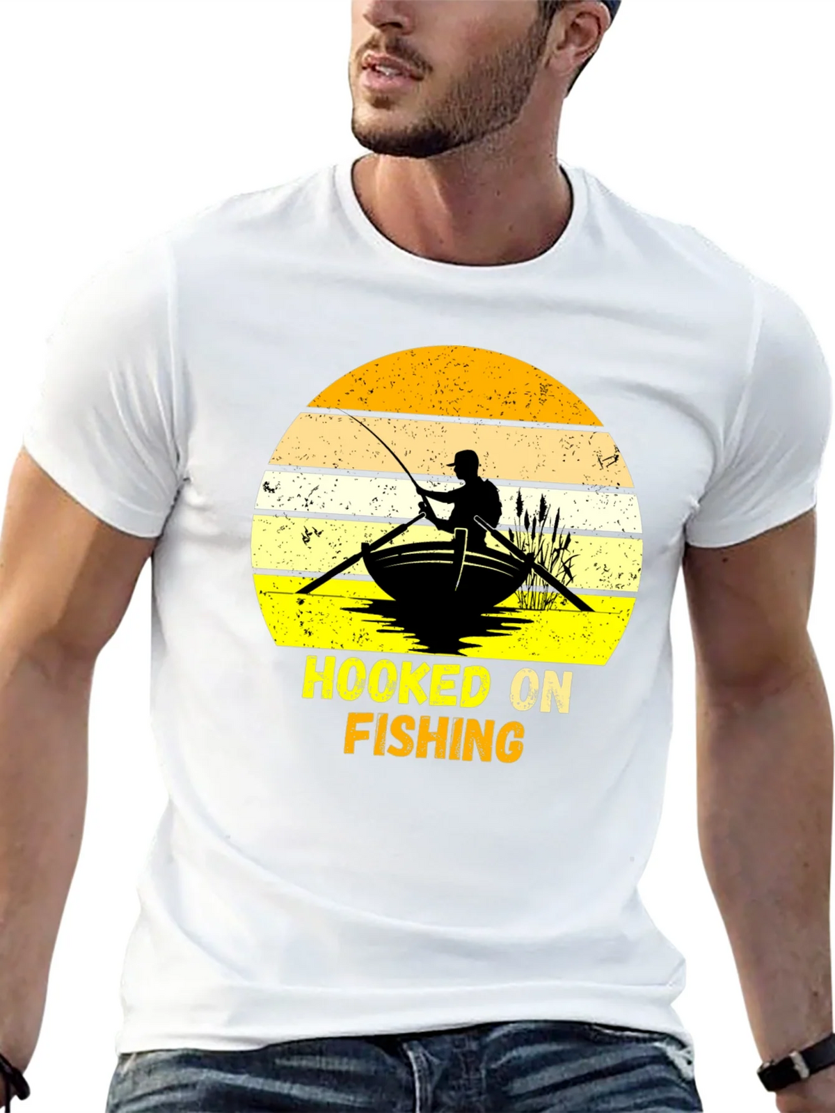 Hooked On Fishing Graphic T-Shirt product image 12