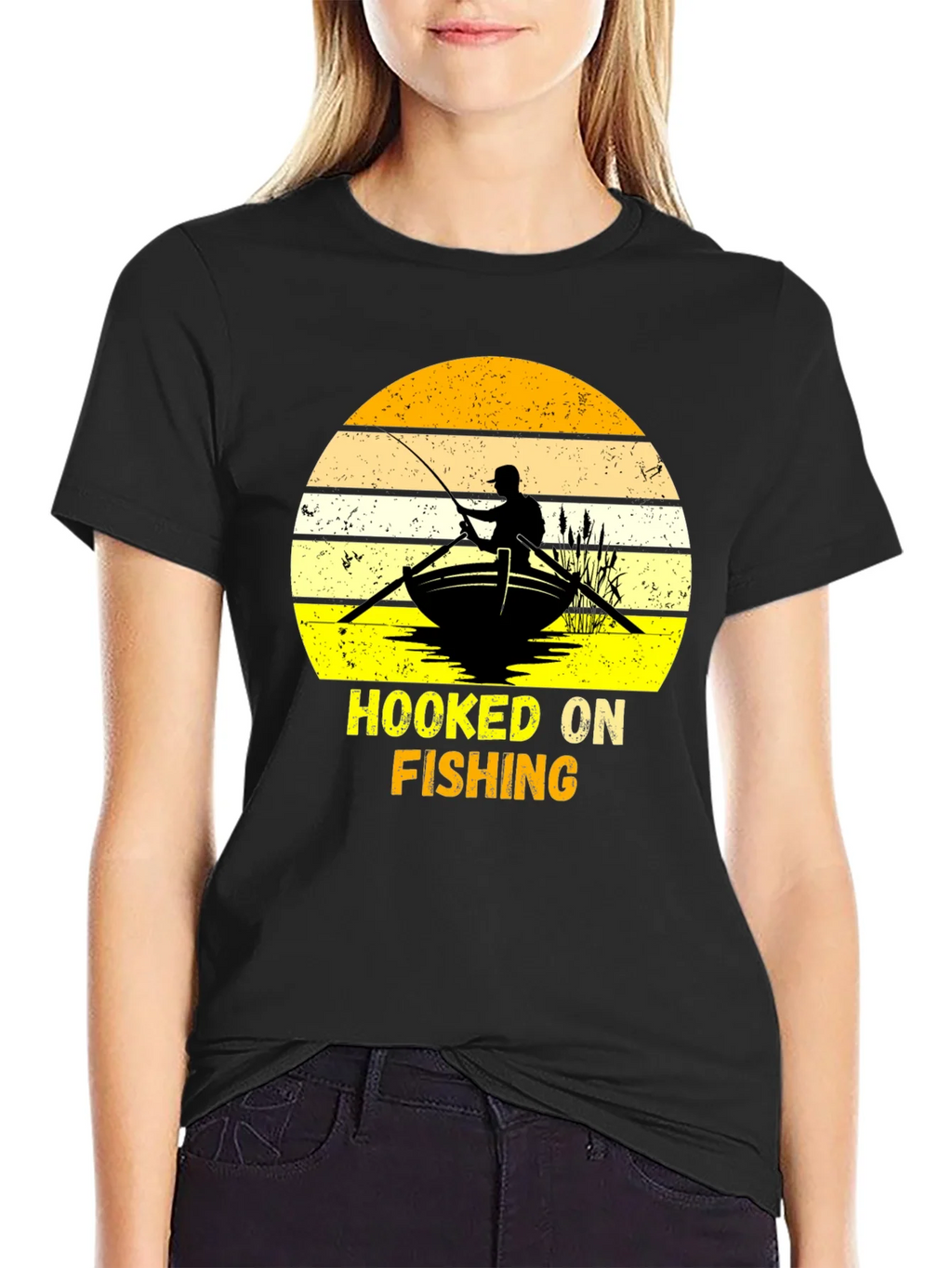 Hooked On Fishing Graphic T-Shirt product image 2