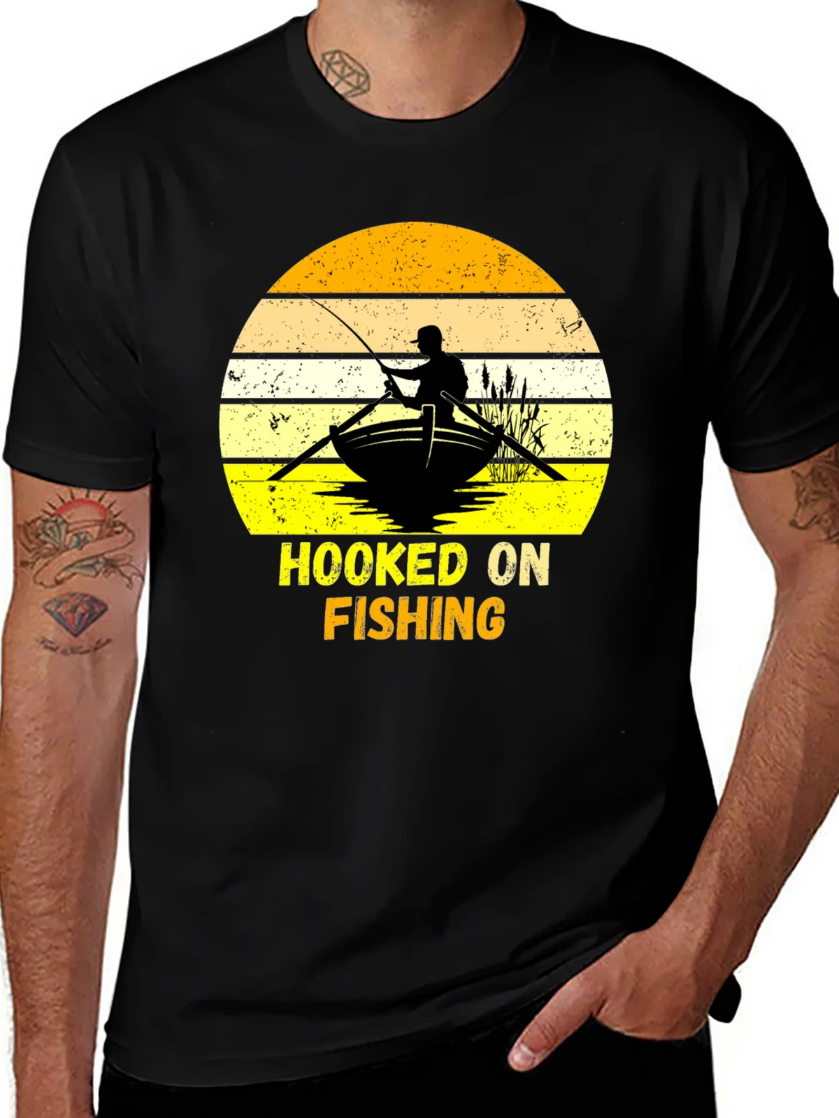 Hooked On Fishing Graphic T-Shirt product image 1