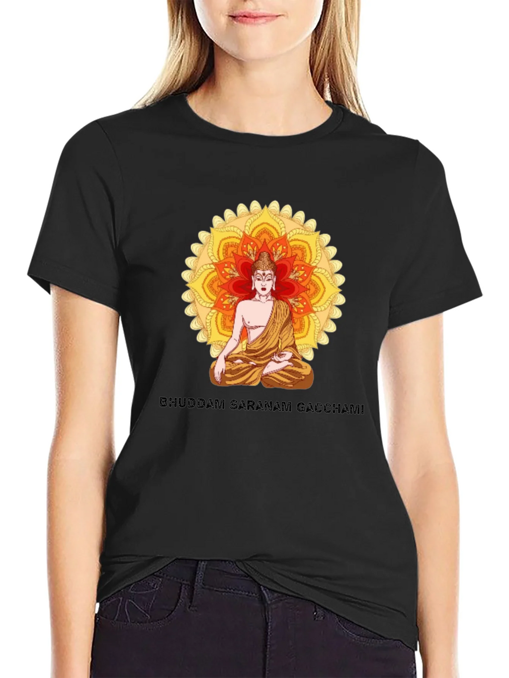 Buddham Saranam Gacchami Graphic Tee product image 2