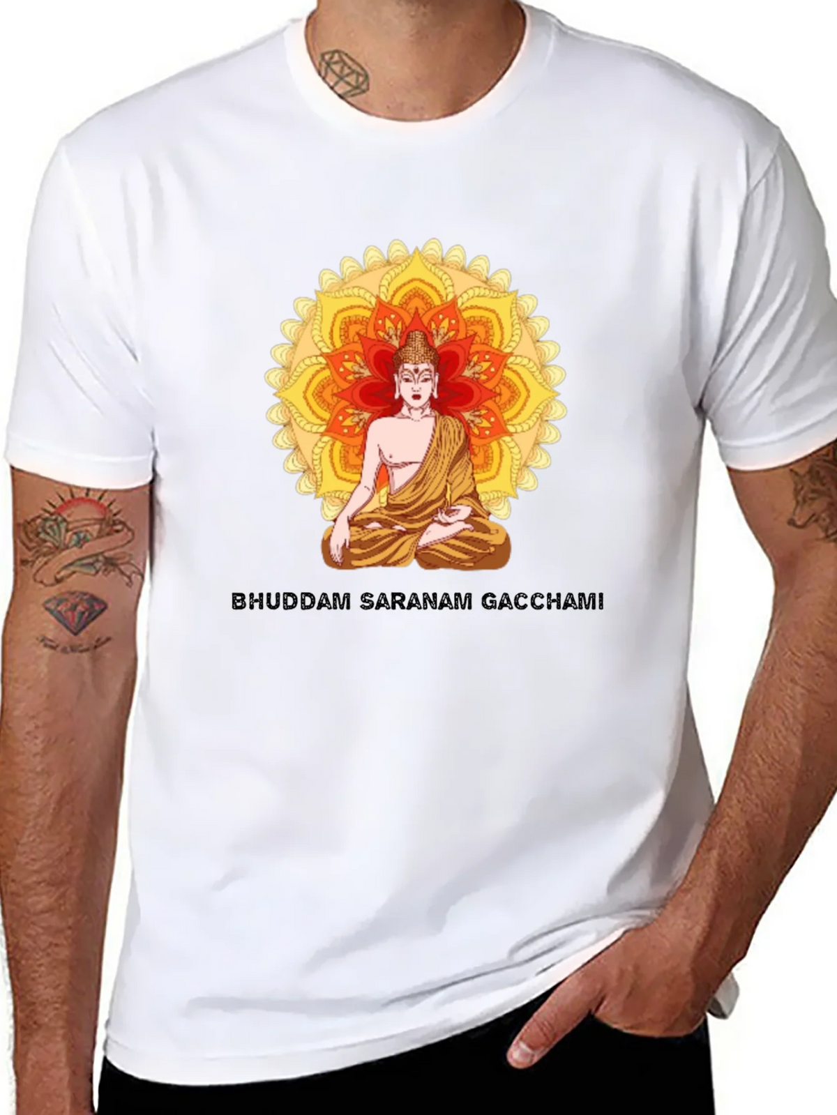 Buddham Saranam Gacchami Graphic Tee product image 7