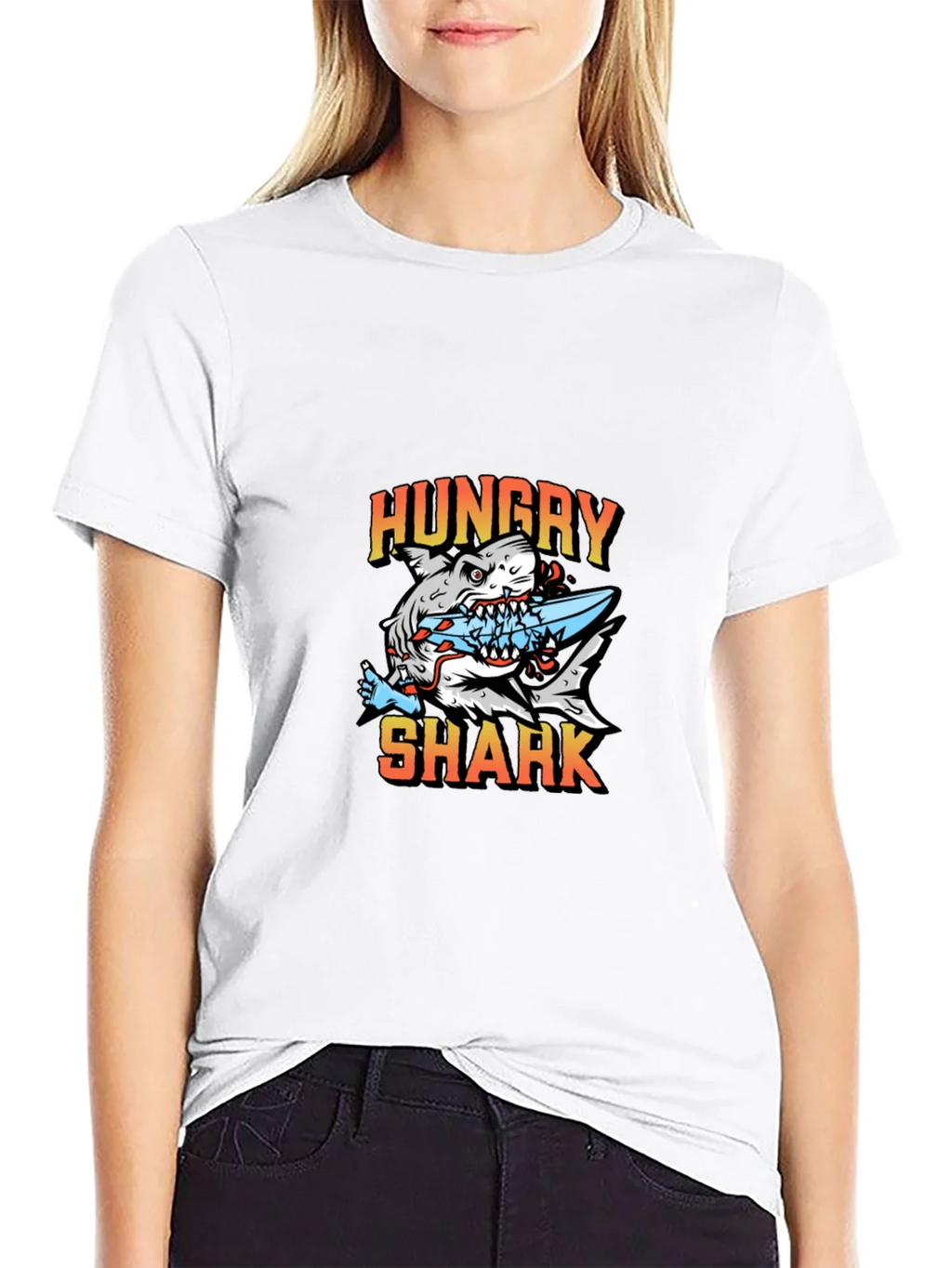 Hungry Shark Graphic T-Shirt - Unisex product image 8