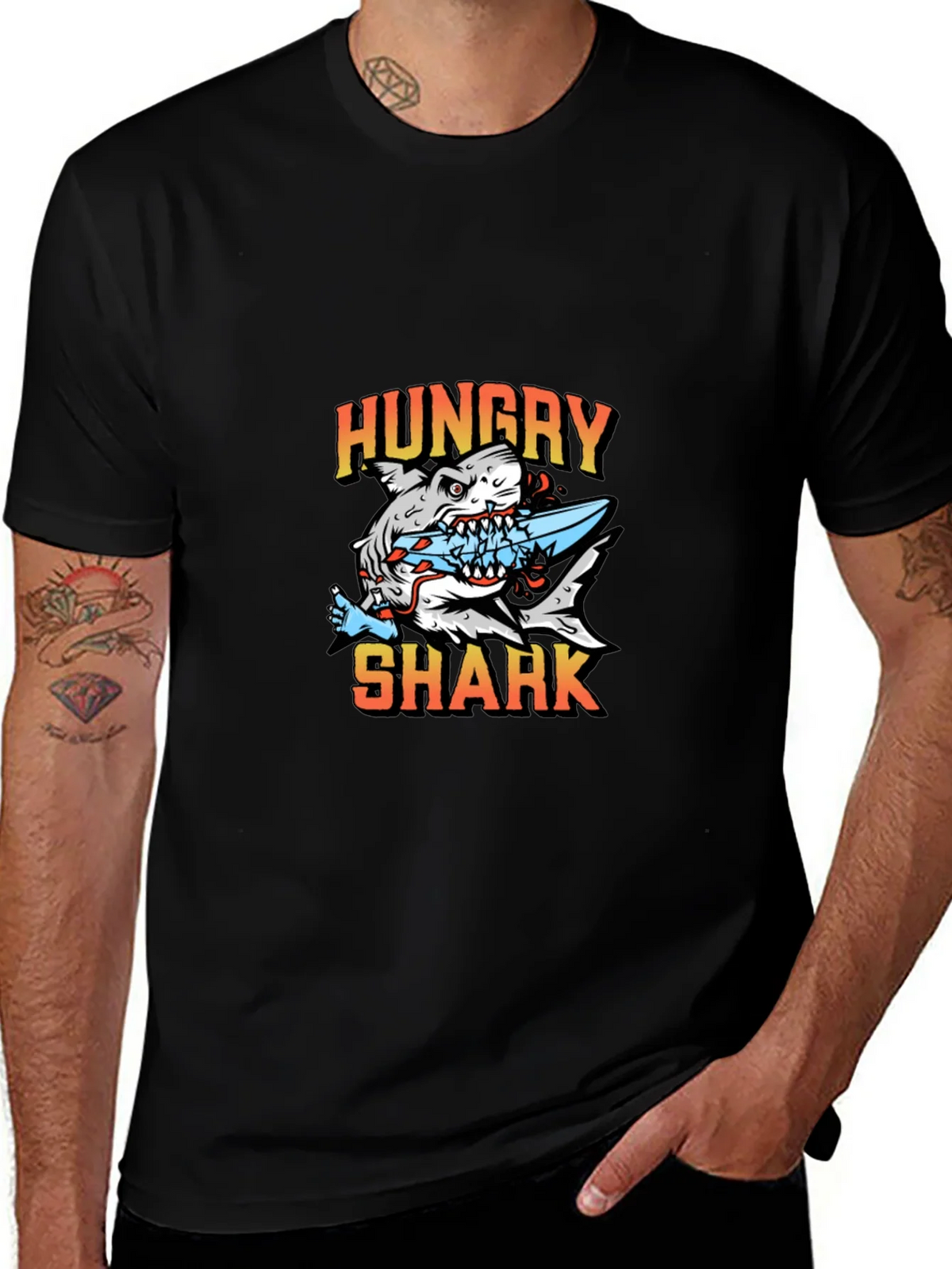 Hungry Shark Graphic T-Shirt - Unisex product image 1