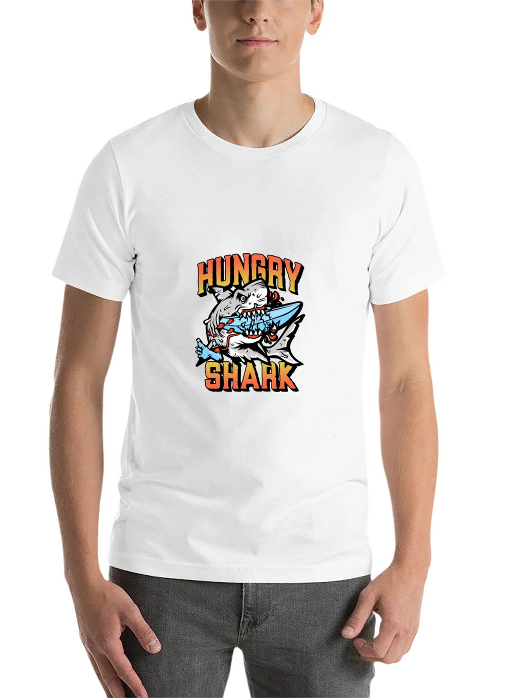Hungry Shark Graphic T-Shirt - Unisex product image 10