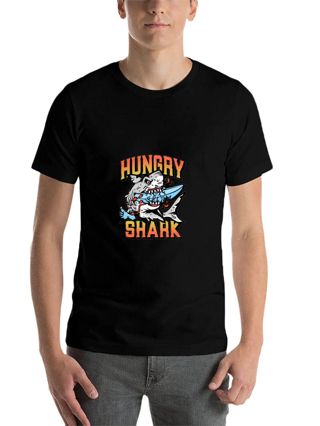 Hungry Shark Graphic T-Shirt - Unisex product image 4
