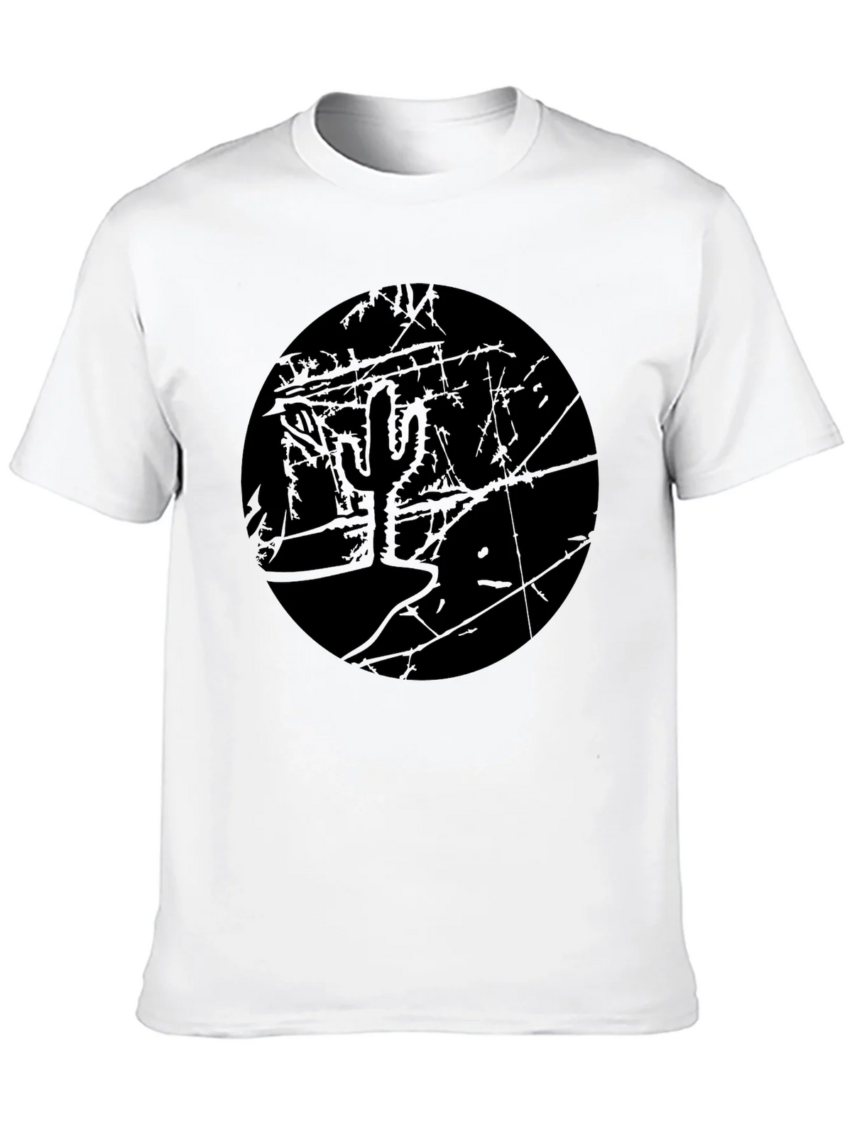 Monochrome Cactus Graphic T-Shirt product image 9
