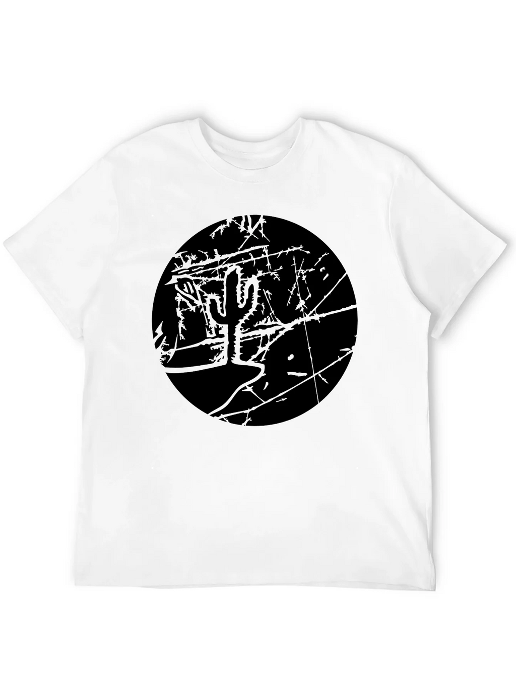 Monochrome Cactus Graphic T-Shirt product image 11