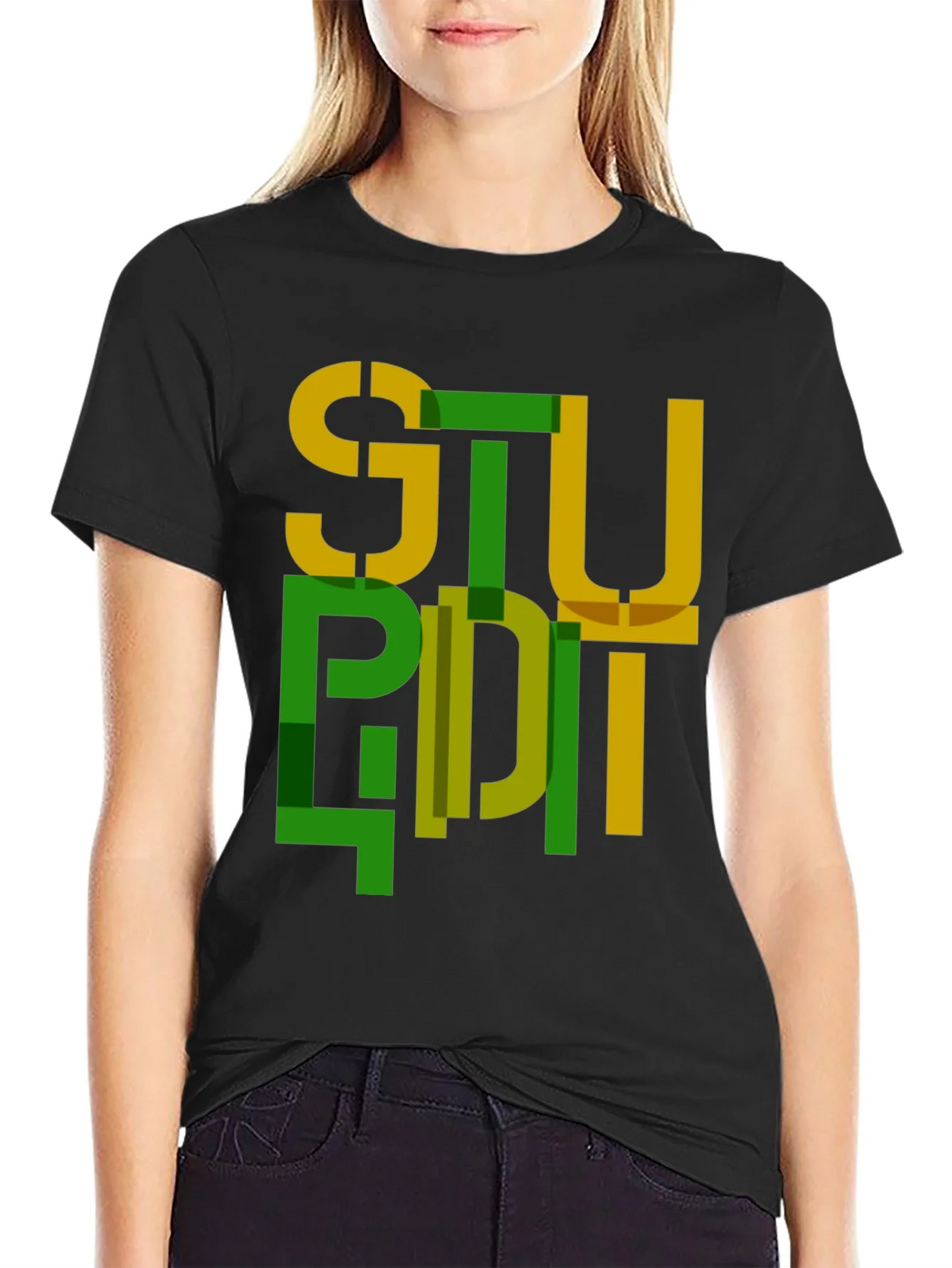 Abstract Stupid Graphic Tee - Modern Streetwear product image 2