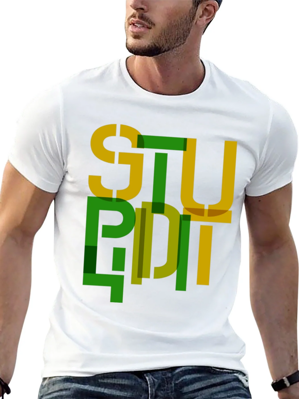 Abstract Stupid Graphic Tee - Modern Streetwear product image 12