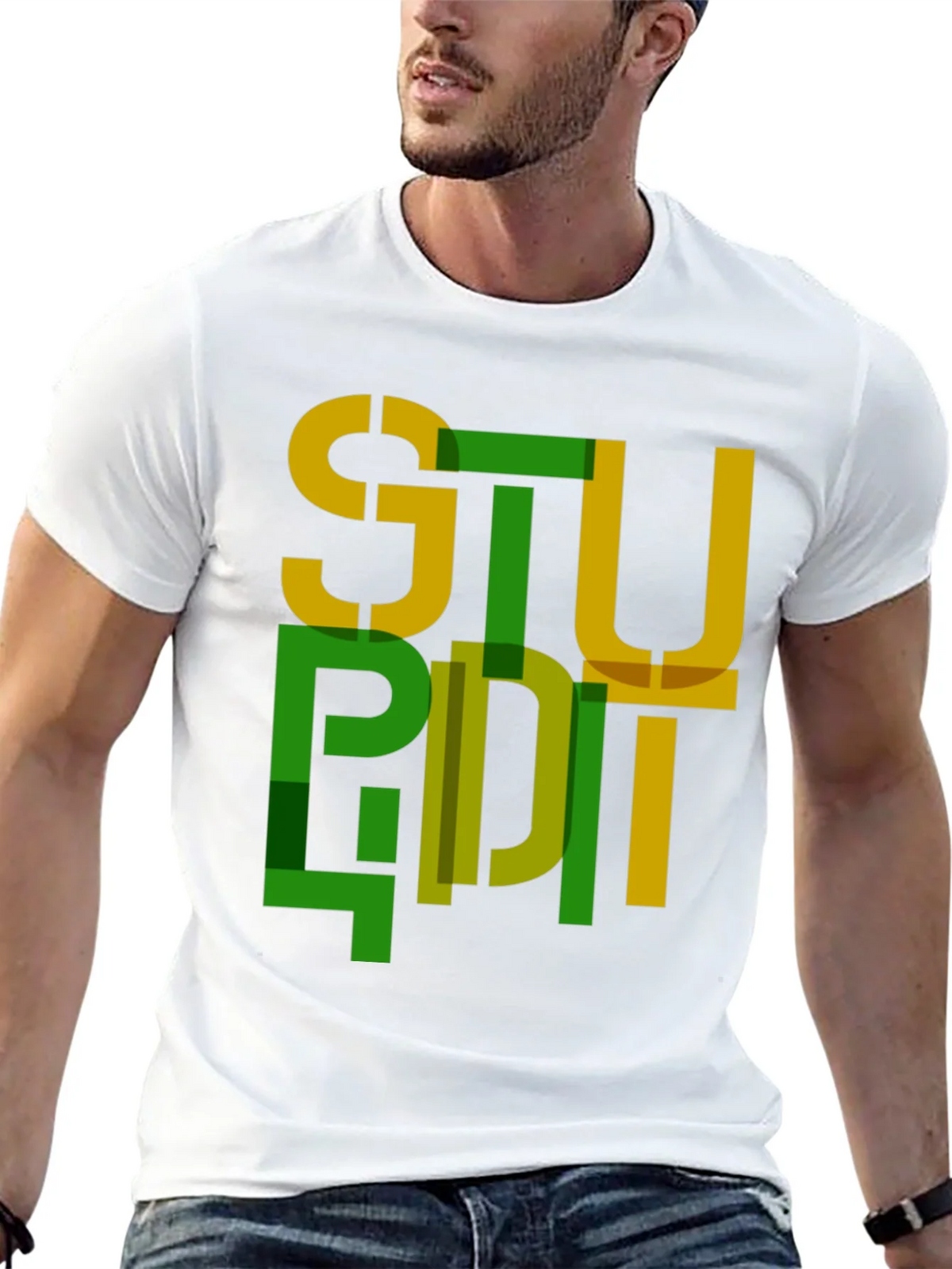 Abstract Stupid Graphic Tee - Modern Streetwear product image 12
