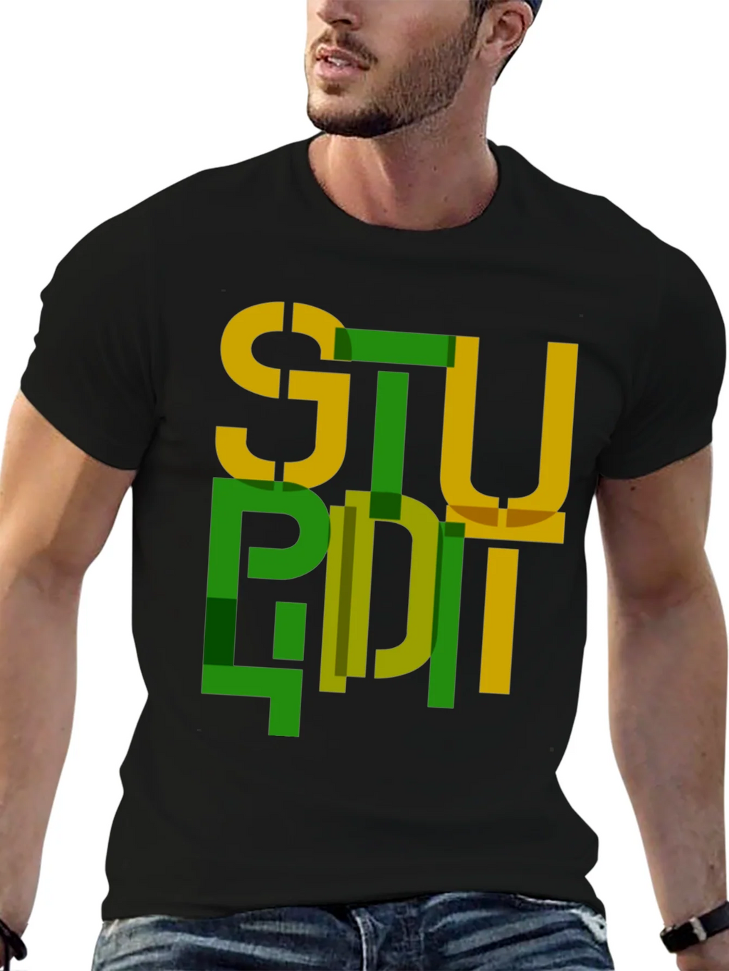 Abstract Stupid Graphic Tee - Modern Streetwear product image 6