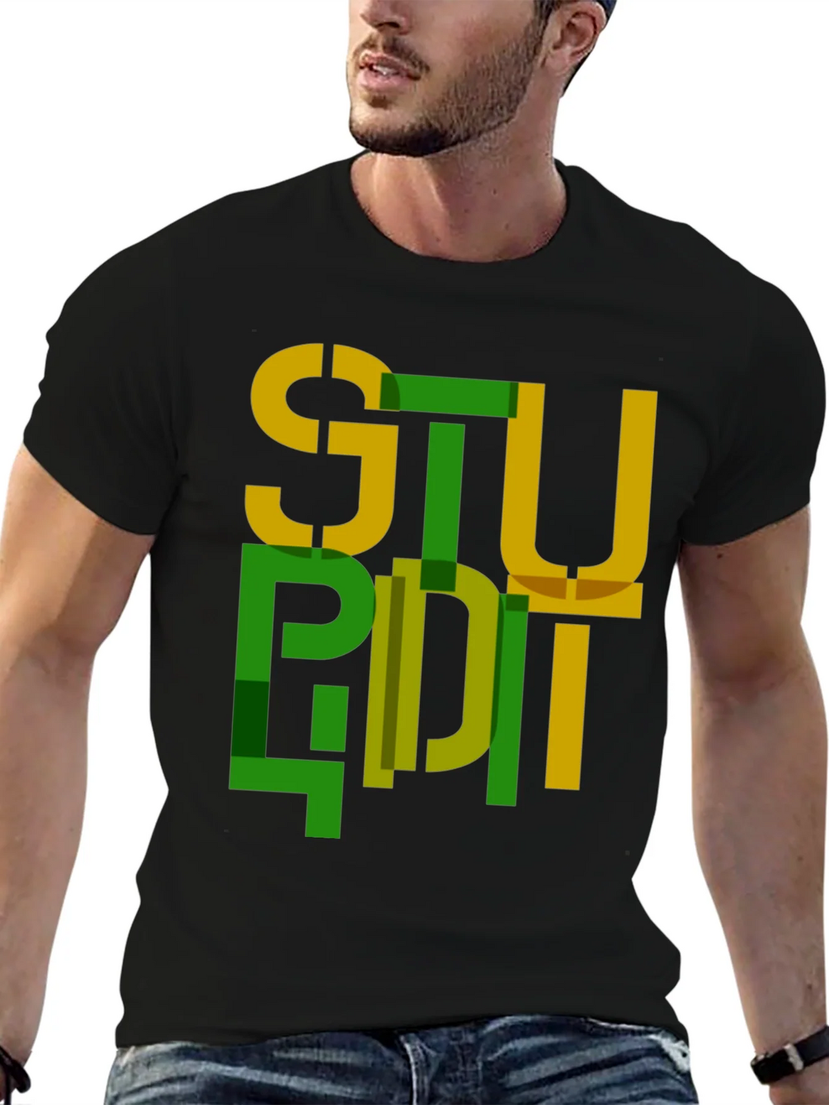 Abstract Stupid Graphic Tee - Modern Streetwear product image 6