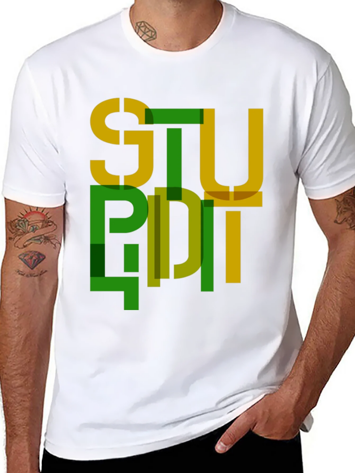 Abstract Stupid Graphic Tee - Modern Streetwear product image 7