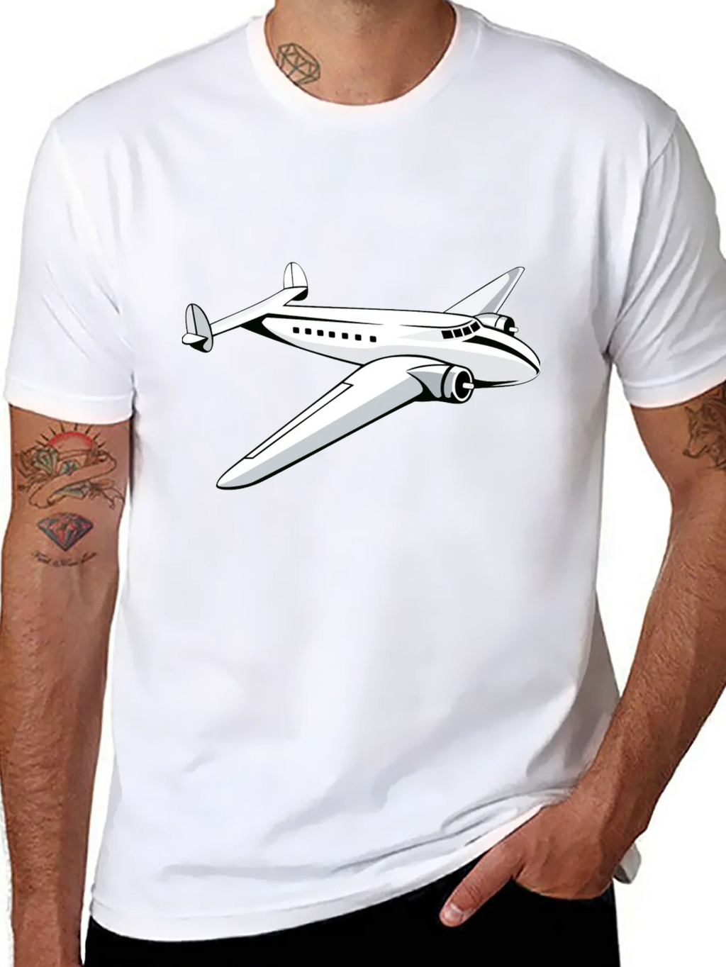 Vintage Airplane Graphic T-Shirt - Classic Design product image 7