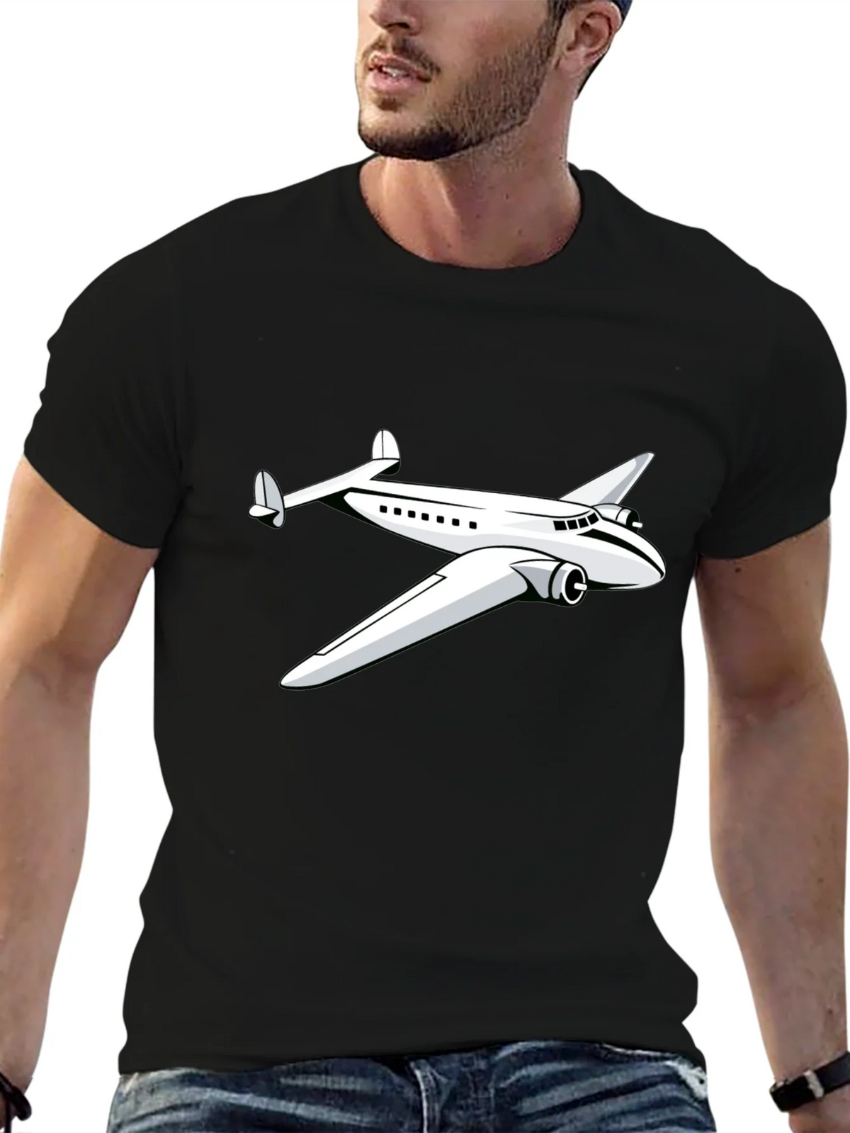 Vintage Airplane Graphic T-Shirt - Classic Design product image 6