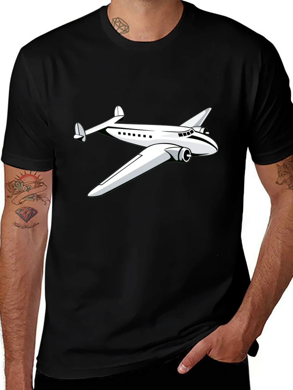 Vintage Airplane Graphic T-Shirt - Classic Design product image 1