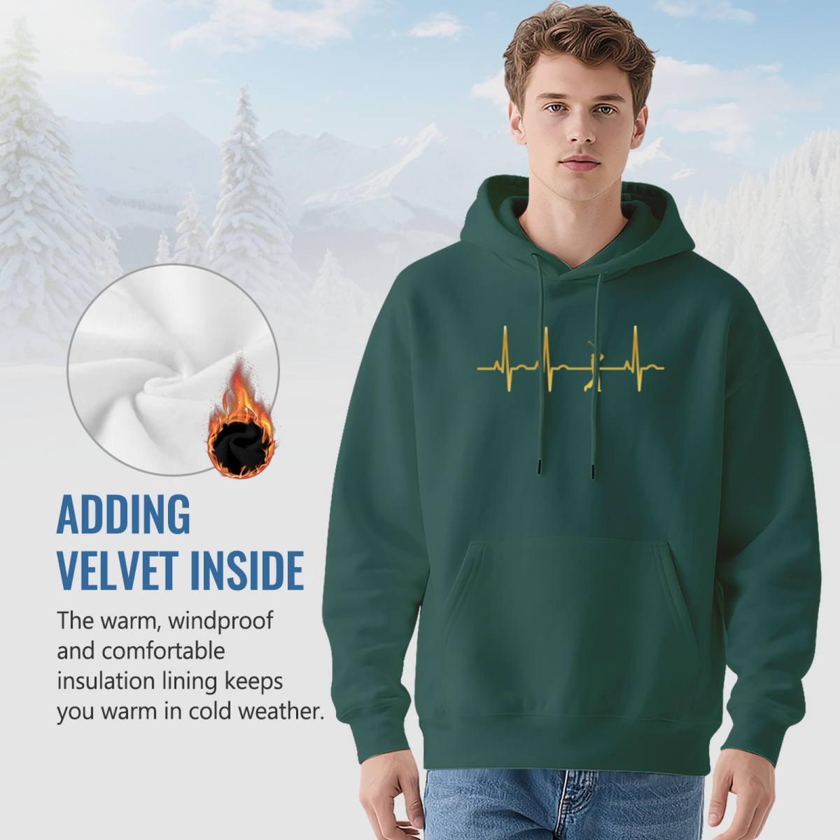 Graphic Art Pullover Hoodie - Bold Statement #0664 product image 7