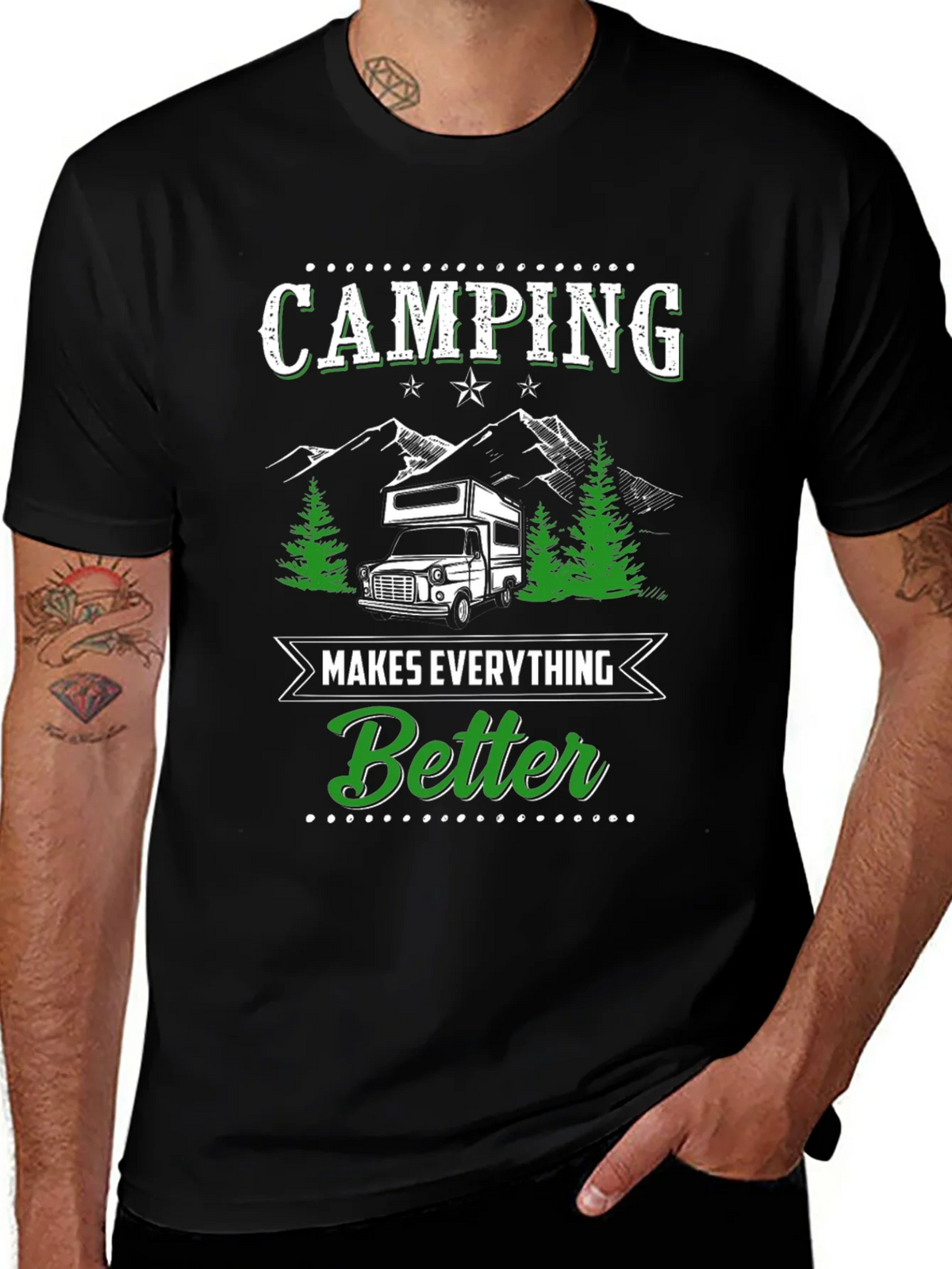 Camping Makes Everything Better Graphic Tee product image 1