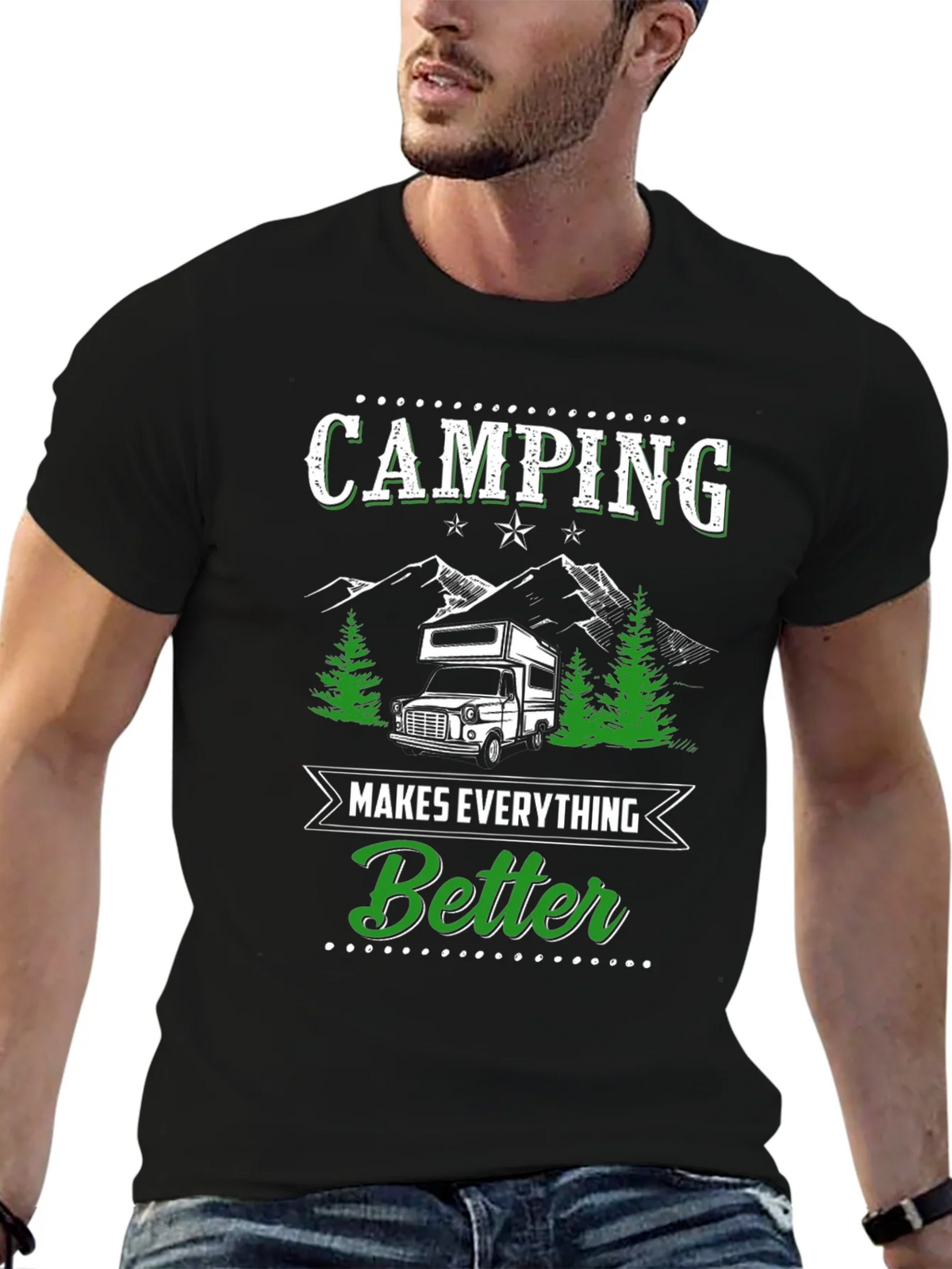 Camping Makes Everything Better Graphic Tee product image 6