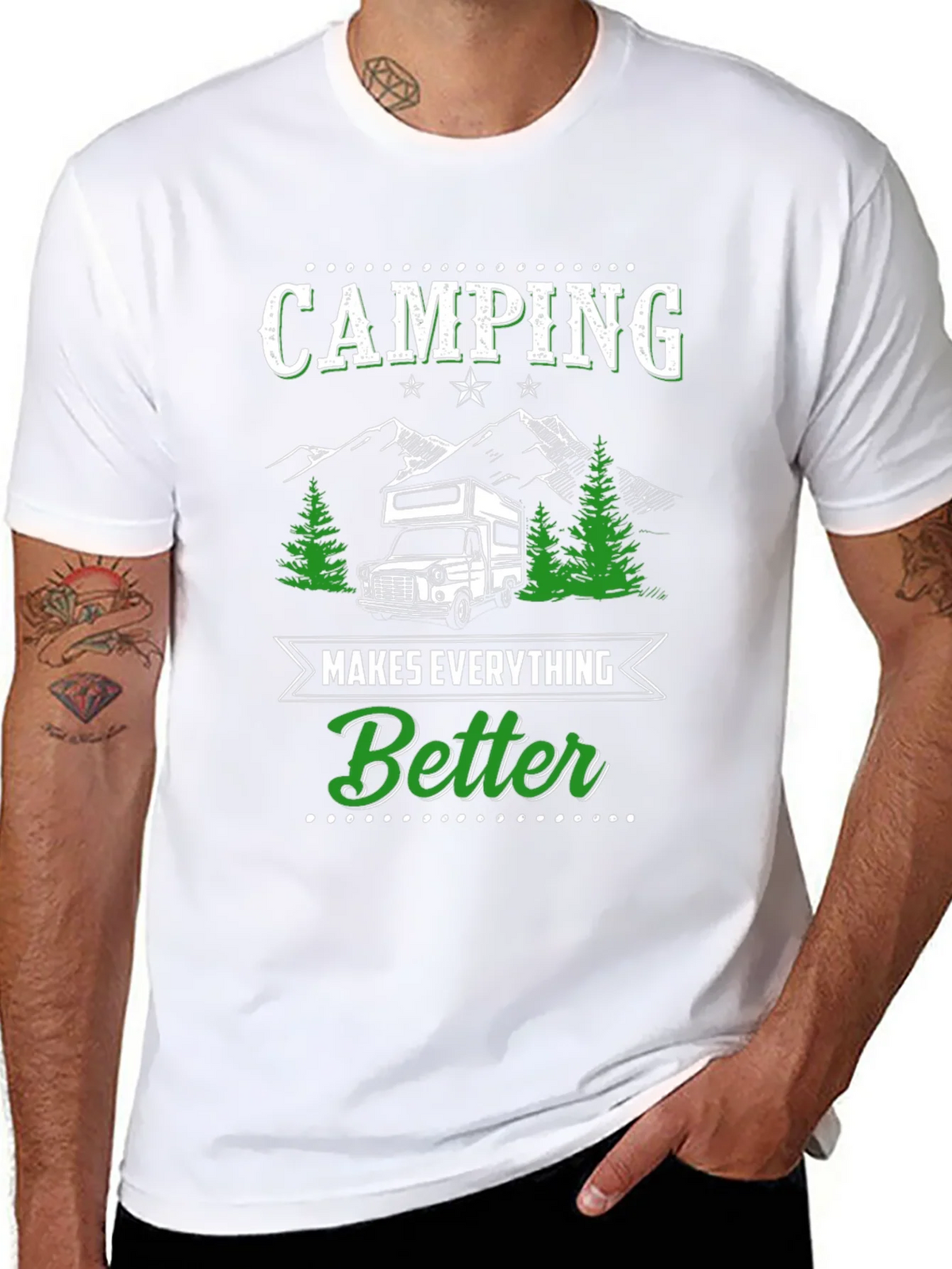 Camping Makes Everything Better Graphic Tee product image 7