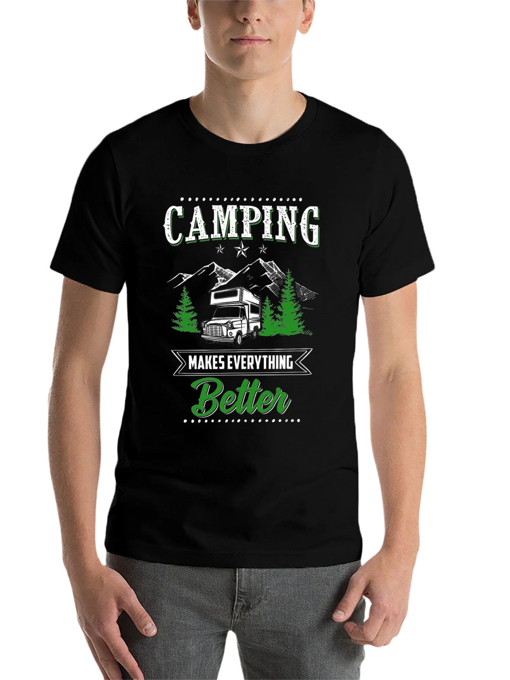 Camping Makes Everything Better Graphic Tee product image 4