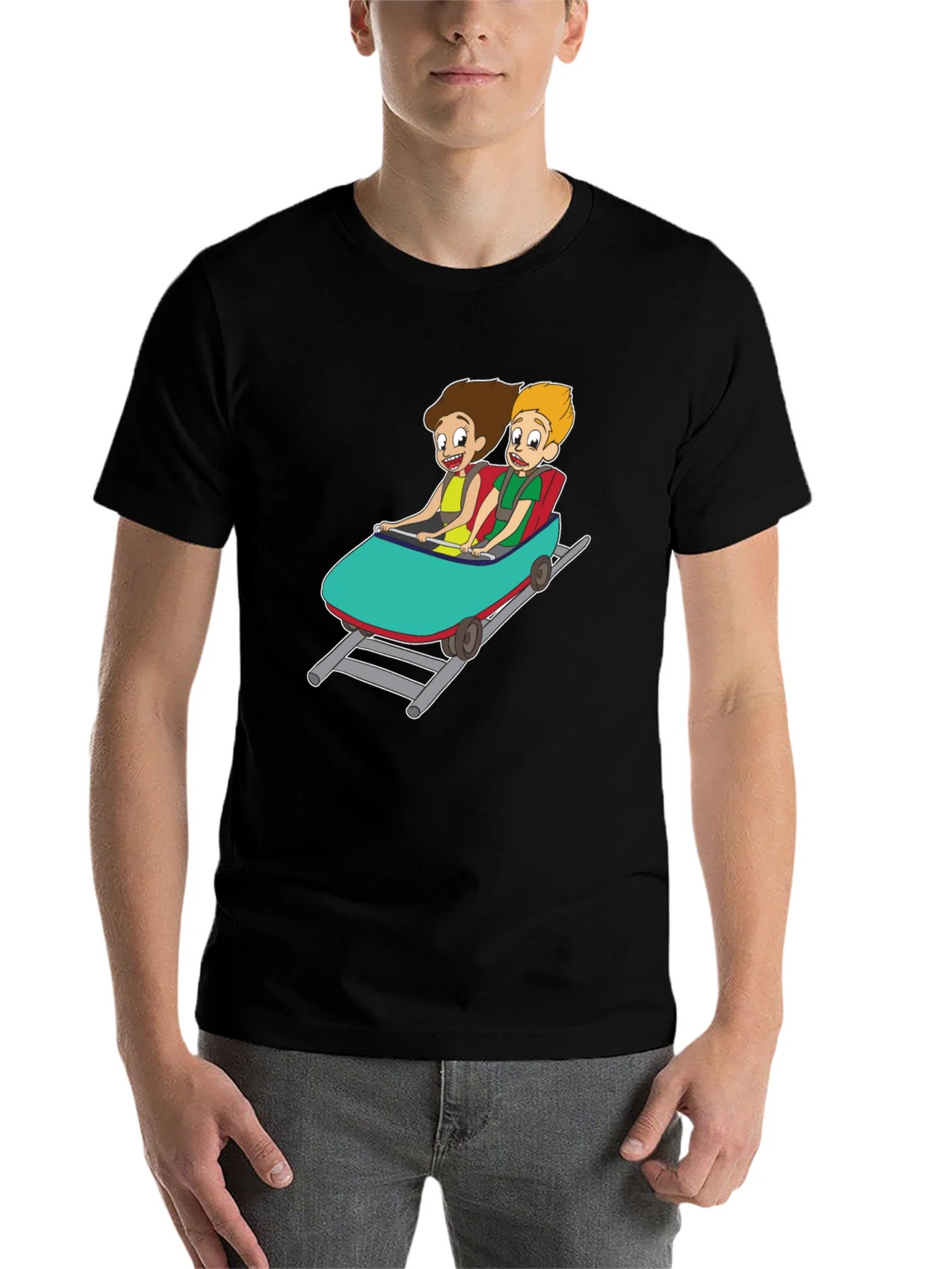 Cartoon Roller Coaster T-Shirt product image 4