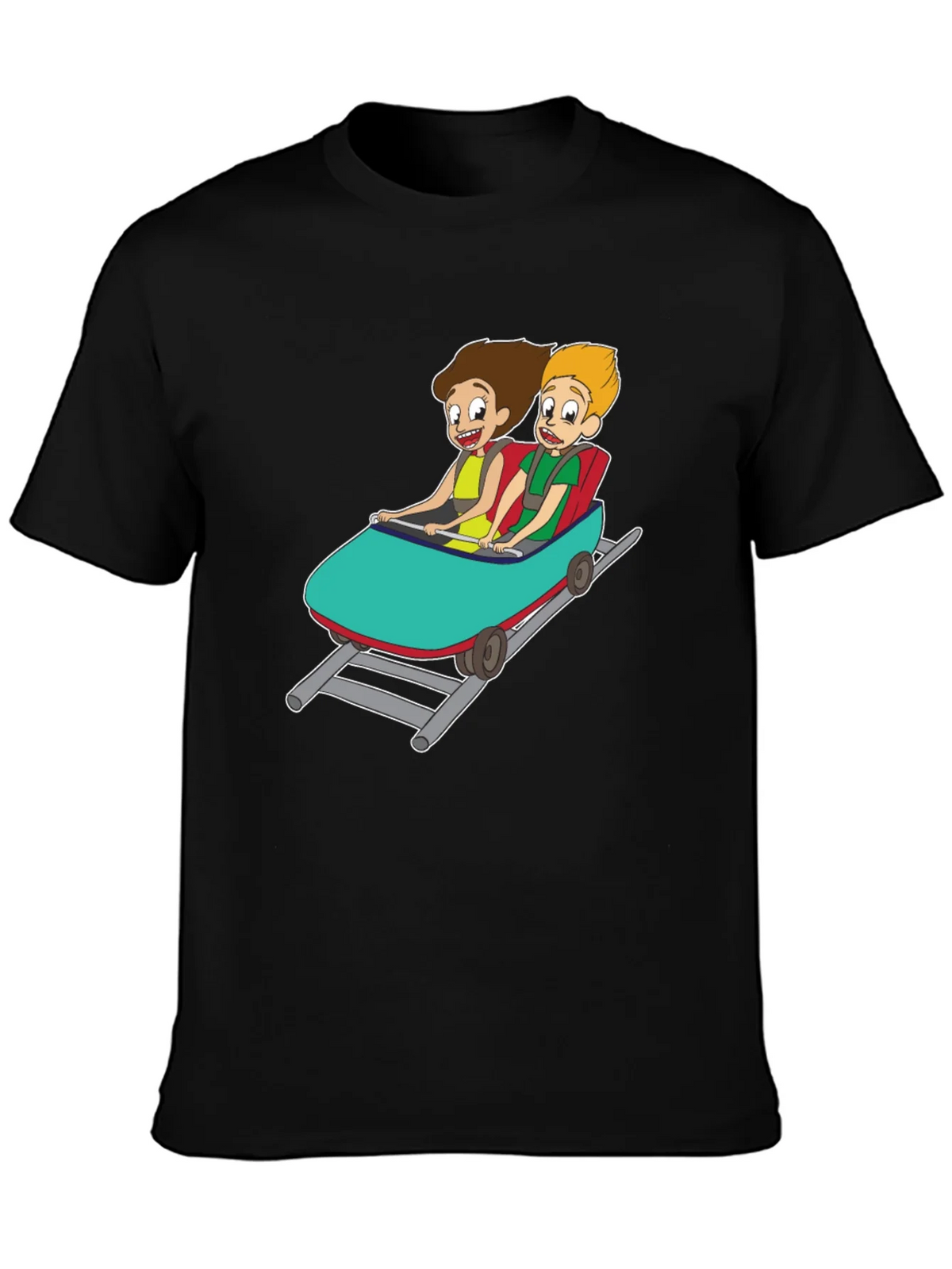 Cartoon Roller Coaster T-Shirt product image 3