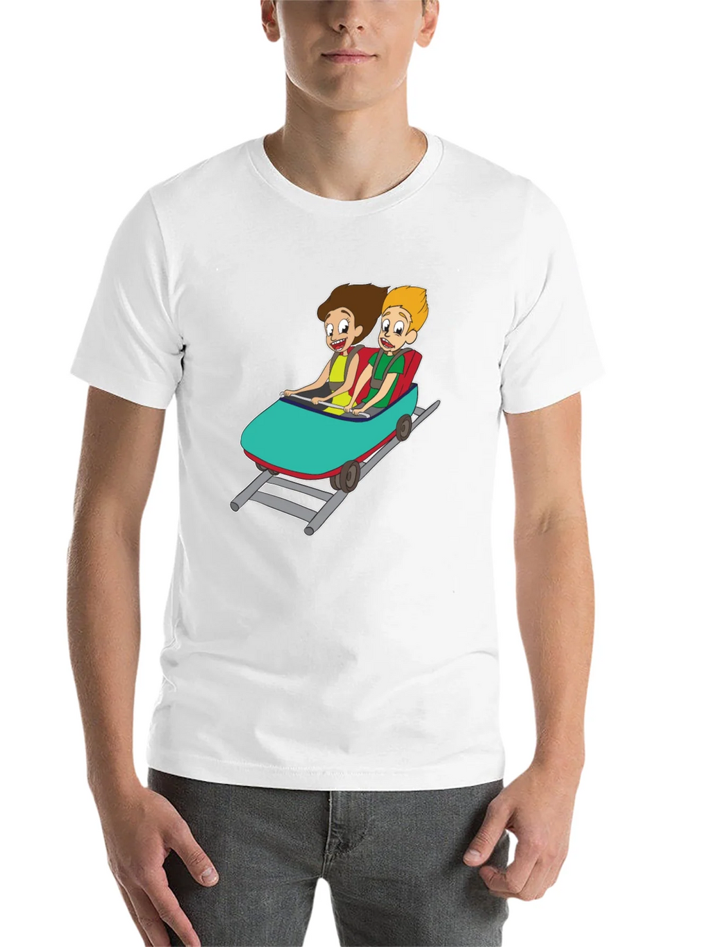 Cartoon Roller Coaster T-Shirt product image 10