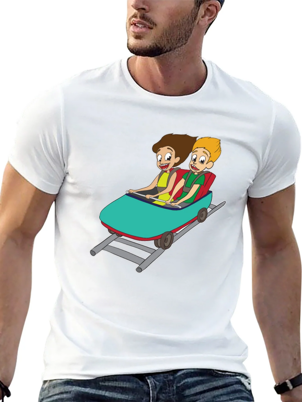 Cartoon Roller Coaster T-Shirt product image 12