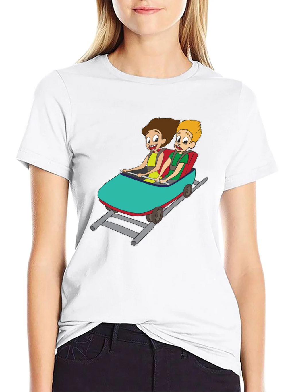 Cartoon Roller Coaster T-Shirt product image 8