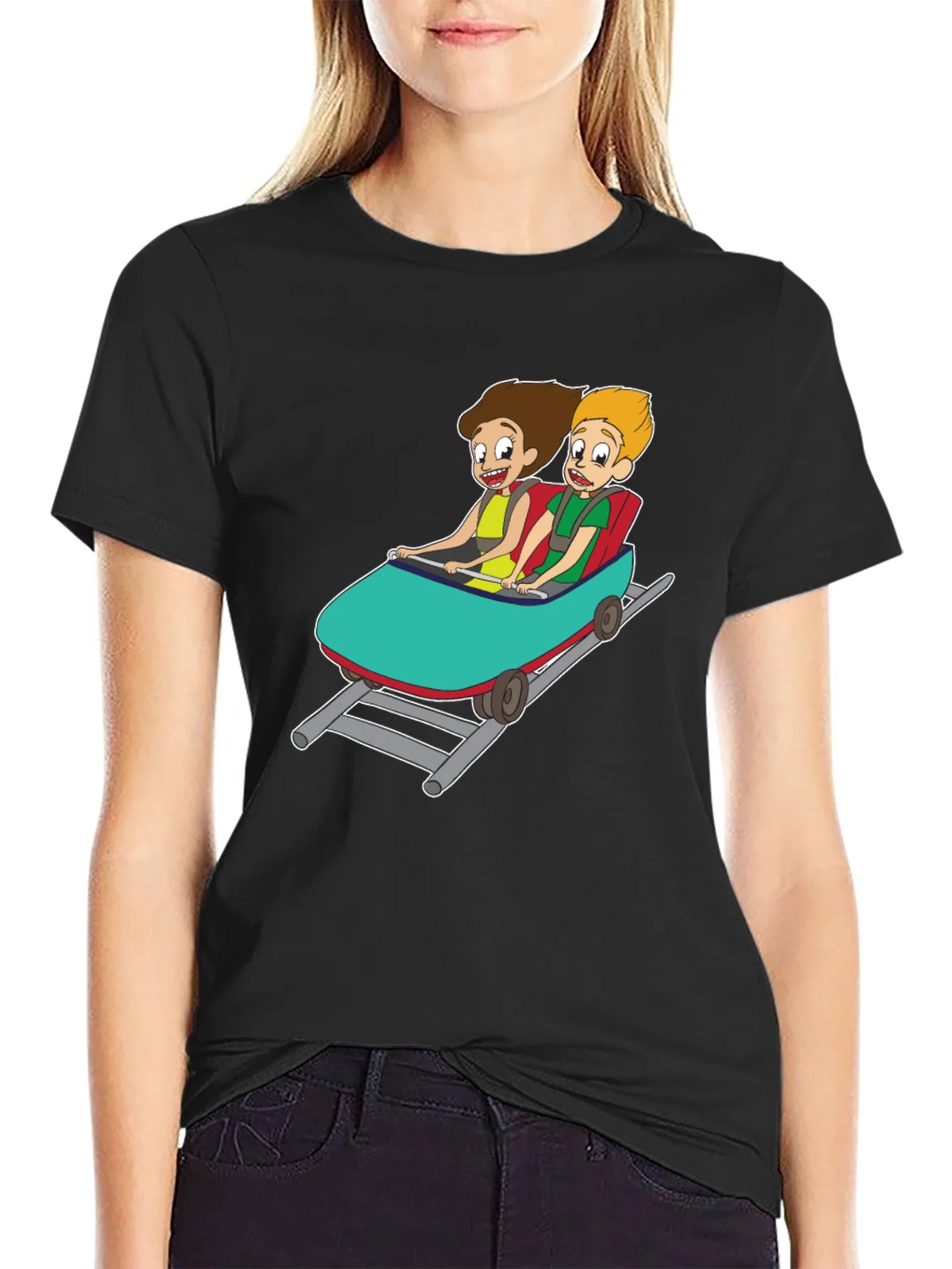 Cartoon Roller Coaster T-Shirt product image 2
